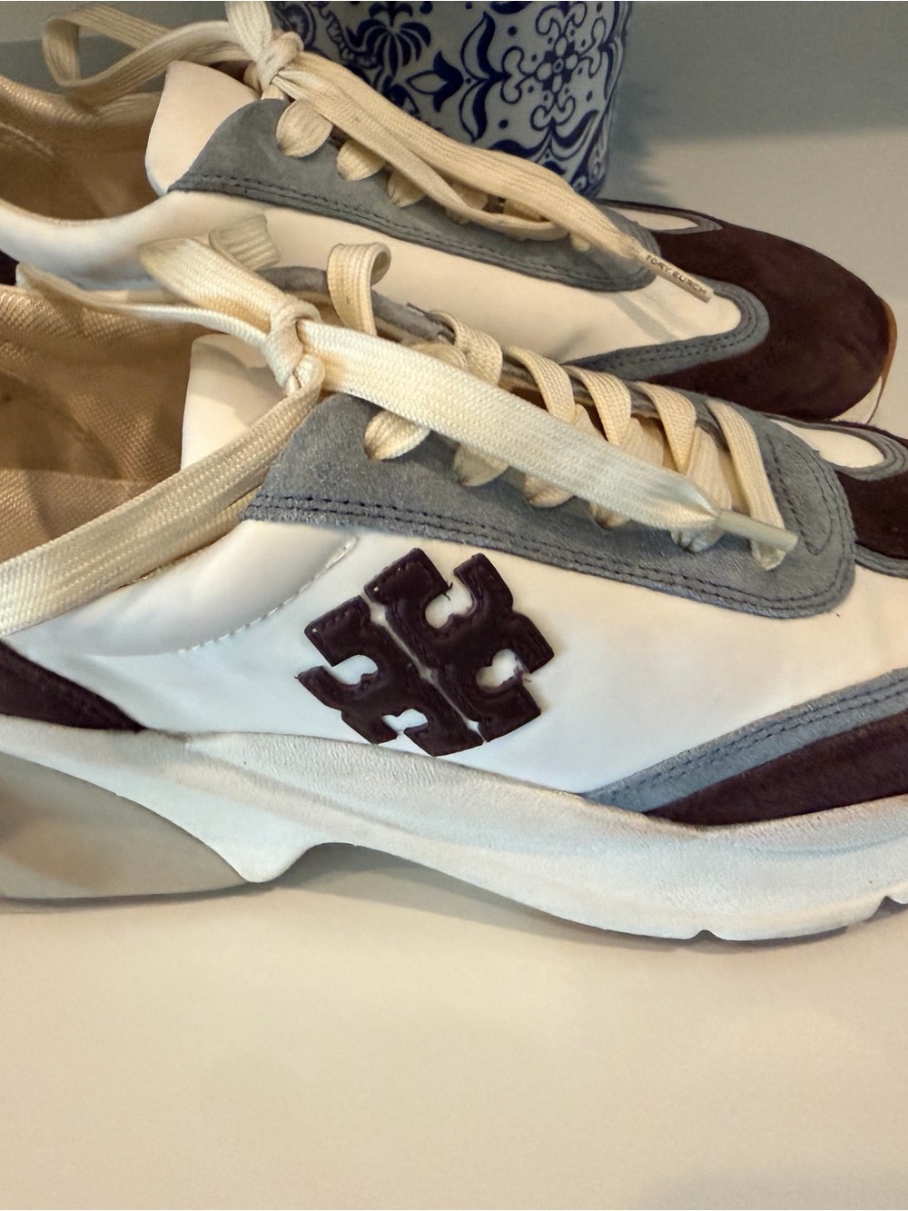 Tory Burch Good Luck Leather Sneakers
